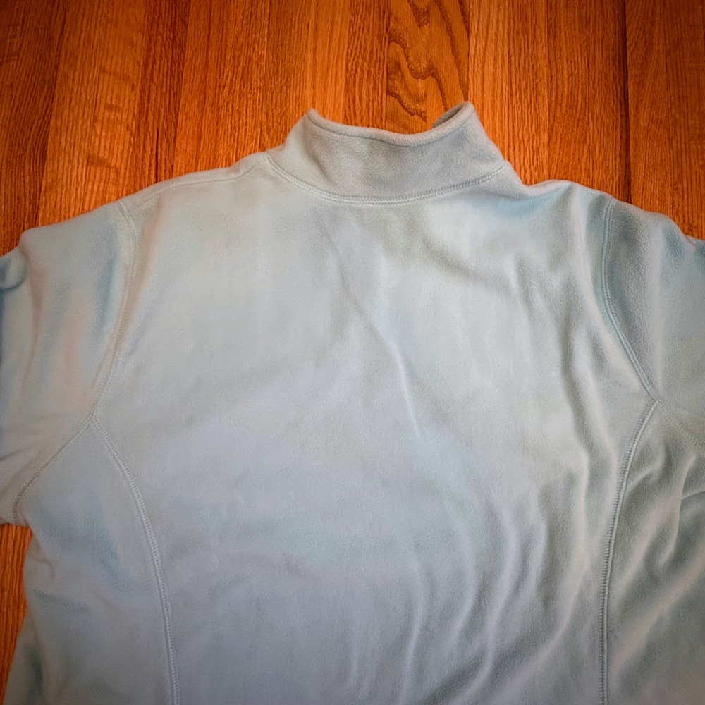 Eddie Bauer Fleece Pullover 1/4 Zip Women's 2XL Long Sleeve Blue Cozy Casual - Picture 6 of 6